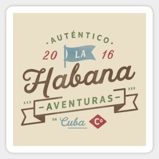 Autentico La Habana Aventuras Sticker